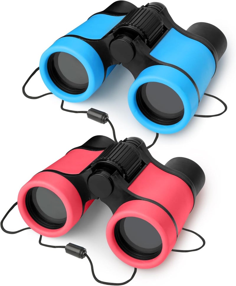 DR ANISON Binoculars for Kids Toy Binoculars Set for Age 3-12 Years Old Boys Girls Outside Play, Bird Watching, Camping, Educational Learning, Birthday Presents - Image 1
